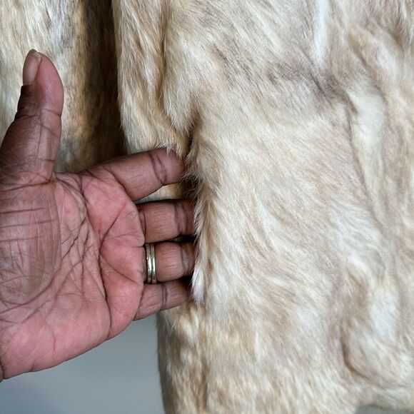 Vintage Rabbit Fur Jacket Made in Hong Kong L - Picture 4 of 11